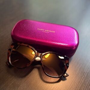 Karl Lagerfeld Tortoise Sunglasses with Pink Case